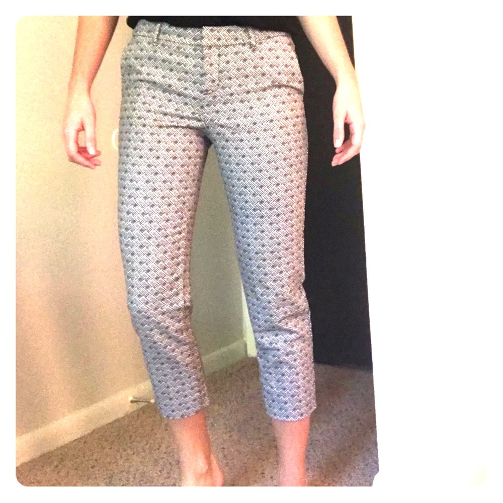 Geometric patterned work pants